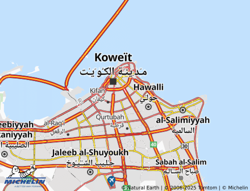 MICHELIN-Landkarte Dahiyat Abd Allah al-Salim 2 - ViaMichelin