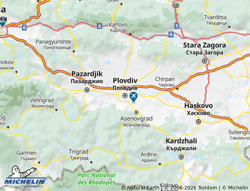 Mapa MICHELIN Plovdiv - ViaMichelin