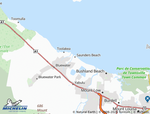 MICHELIN Saunders Beach map - ViaMichelin