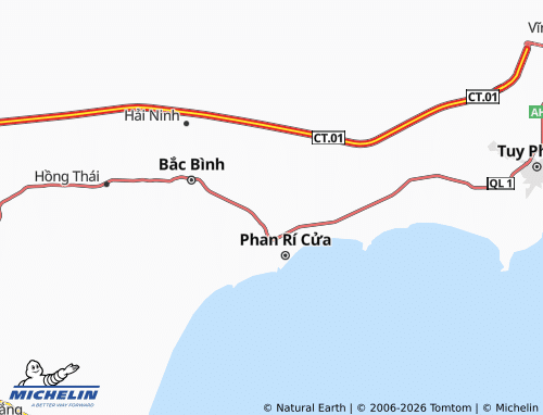 Mapa MICHELIN Phan Hòa - ViaMichelin