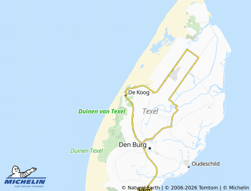 MICHELIN De Koog map - ViaMichelin