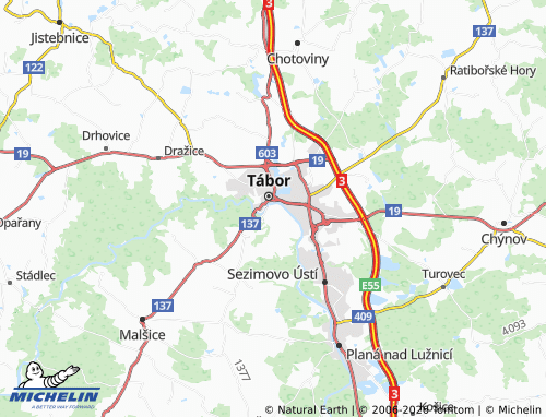 Kaart MICHELIN Čelkovice - ViaMichelin