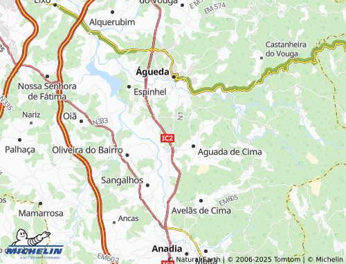 MICHELIN Vale do Grou map - ViaMichelin