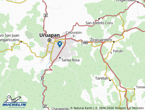Mapa MICHELIN Las Palomas, Tejerías - ViaMichelin