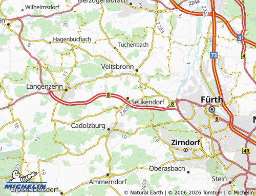 Mappa MICHELIN Seukendorf - ViaMichelin