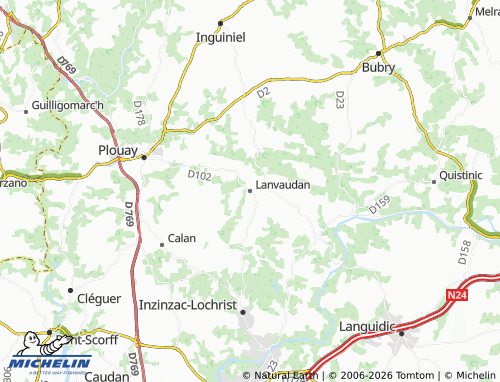 Mappa MICHELIN Lanvaudan - ViaMichelin