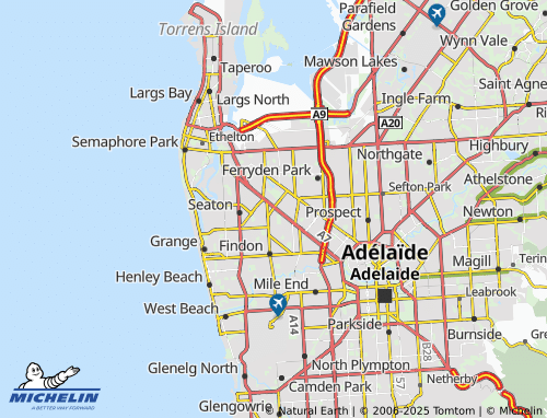 MICHELIN Woodville South map - ViaMichelin