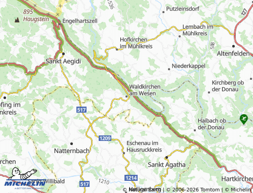 MICHELIN Waldkirchen am Wesen map - ViaMichelin