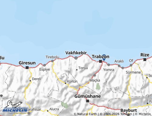 MICHELIN Vakfıkebir map - ViaMichelin
