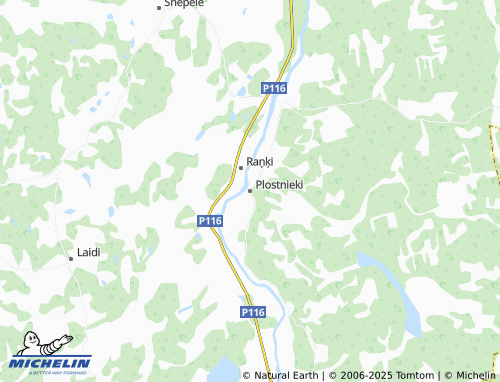 MICHELIN Plostnieki map - ViaMichelin