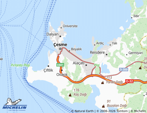 MICHELIN Çakabey map - ViaMichelin