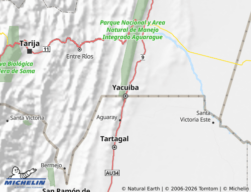 Mapa MICHELIN Gran Chaco - ViaMichelin