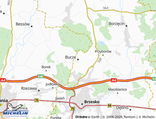 MICHELIN Bucze map - ViaMichelin