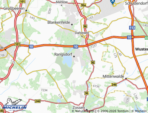 MICHELIN Rangsdorf map - ViaMichelin