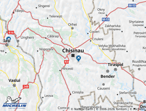 Mapa MICHELIN Chisinau - ViaMichelin