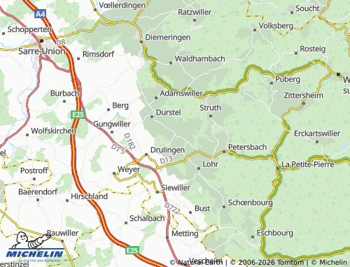 Mapa MICHELIN Asswiller - ViaMichelin