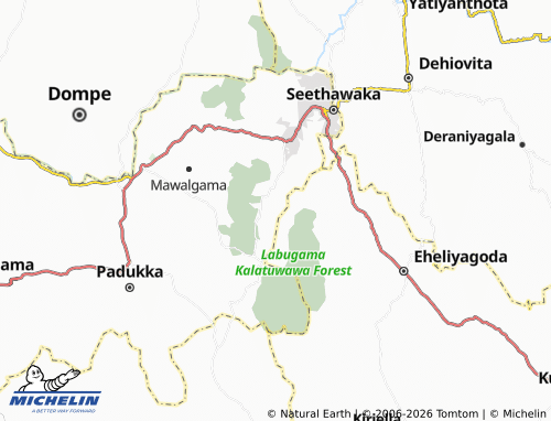 MICHELIN Koswatta1 map - ViaMichelin