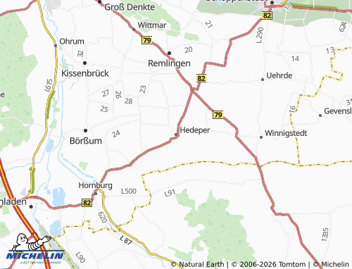 MICHELIN Hedeper map - ViaMichelin