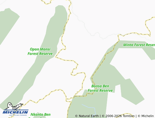 MICHELIN Oponsokese map - ViaMichelin