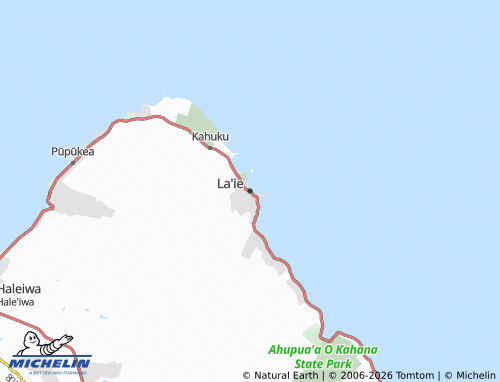 Carte MICHELIN La'ie - ViaMichelin