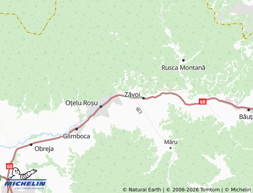 MICHELIN Cireșa map - ViaMichelin