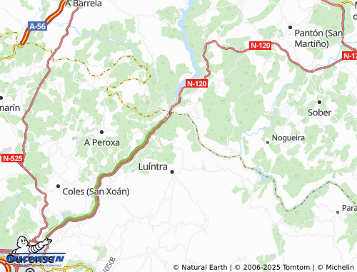 MICHELIN Moura (San Xoán) map - ViaMichelin