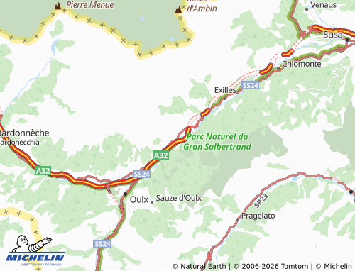 Mappa MICHELIN Salbertrand - ViaMichelin