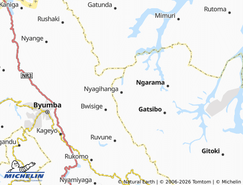 MICHELIN-Landkarte Nyagihanga - ViaMichelin