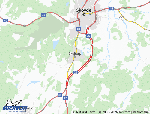 Carte MICHELIN Skultorp - ViaMichelin