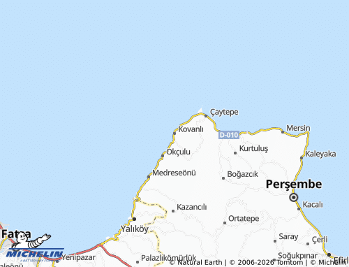 MICHELIN Kovanlı map - ViaMichelin