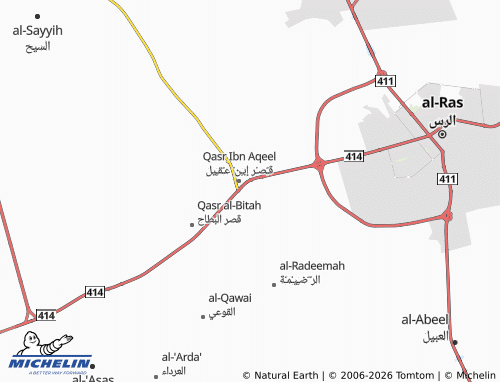 MICHELIN-Landkarte Musharrafah - ViaMichelin