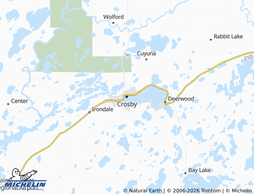 Mappa MICHELIN Crosby - ViaMichelin