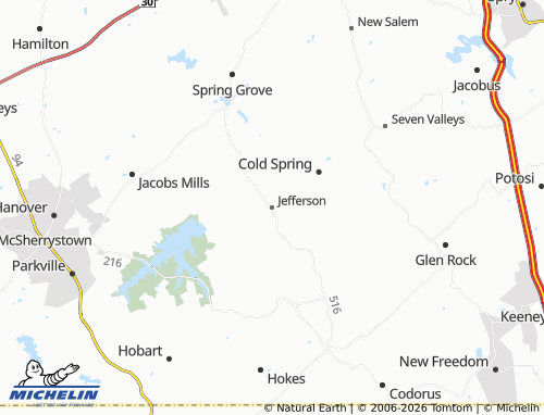 Mappa MICHELIN Jefferson - ViaMichelin