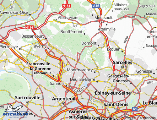 Mapa MICHELIN Montlignon - ViaMichelin