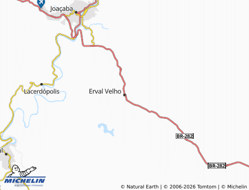 Mapa MICHELIN Erval Velho - ViaMichelin