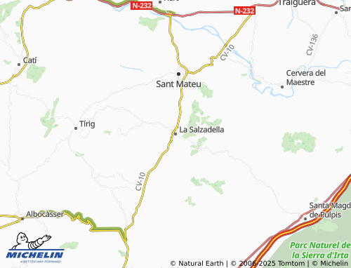 MICHELIN La Salzadella map - ViaMichelin
