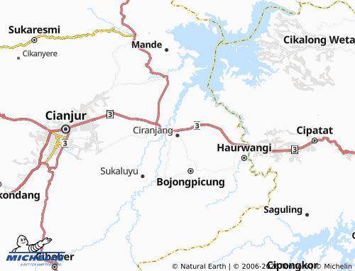 MICHELIN-Landkarte Ciranjang - ViaMichelin
