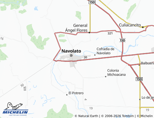 Mapa MICHELIN Rincón de Navolato - ViaMichelin