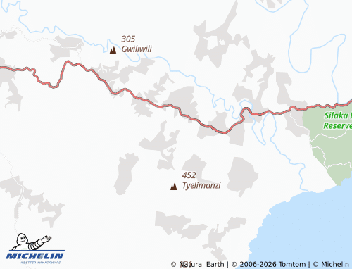 MICHELIN-Landkarte Tshusha - ViaMichelin