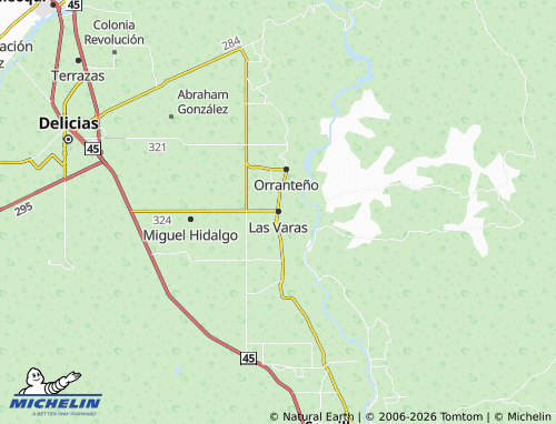MICHELIN Las Varas map - ViaMichelin