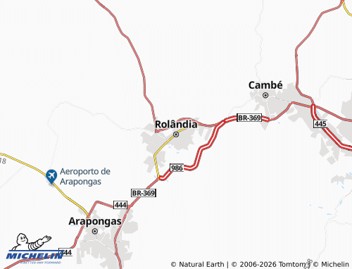 Mappa MICHELIN Rolândia - ViaMichelin