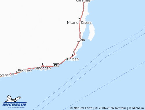Mappa MICHELIN Tinitian - ViaMichelin