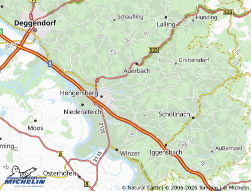 Mapa MICHELIN Erkerding - ViaMichelin