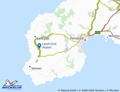 Carte MICHELIN Sancreed - ViaMichelin