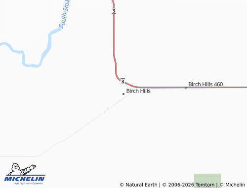 Carte MICHELIN Birch Hills - ViaMichelin