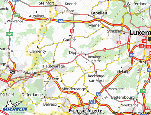 Carte MICHELIN Schouweiler - ViaMichelin