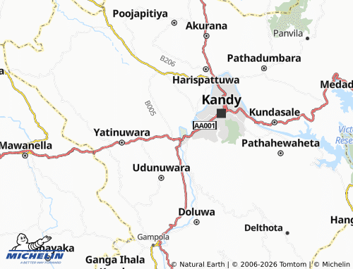 Mappa MICHELIN Uda Eriyagama East - ViaMichelin