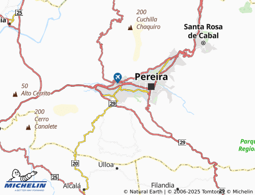 MICHELIN Pueblito Paisa map - ViaMichelin