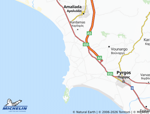 Carte MICHELIN Agios Ilias - ViaMichelin