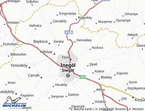 Mappa MICHELIN Yunusemre - ViaMichelin